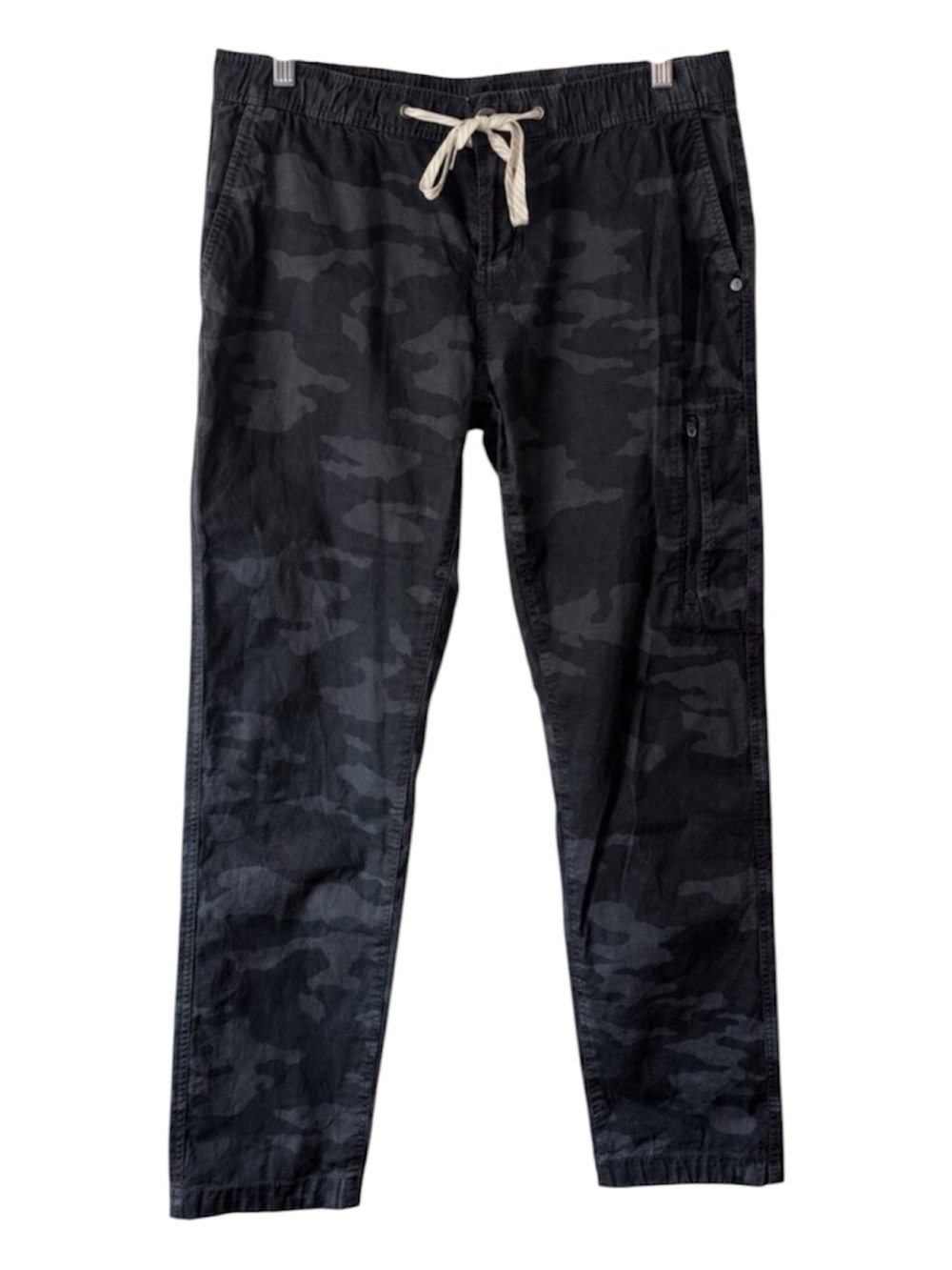 Vuori Ripstop Pant Black Camo Drawstring Jogger Utility Travel Pants Medium